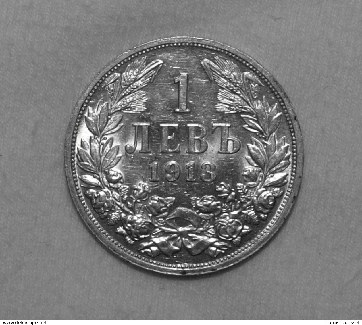 Silber/Silver Bulgarien/Bulgaria Ferdinand I, 1913, 1 Lewa UNC