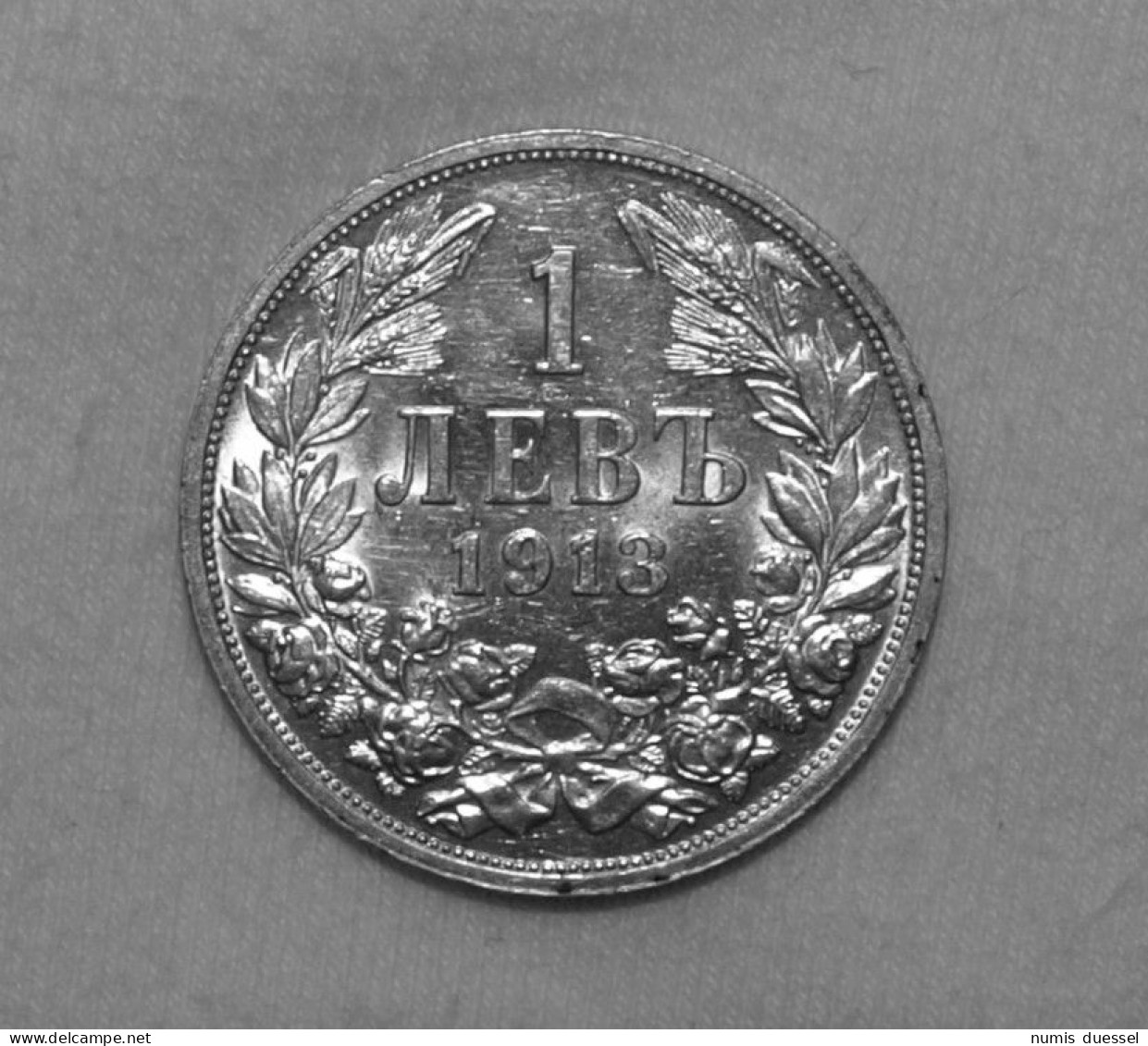 Silber/Silver Bulgarien/Bulgaria Ferdinand I, 1913, 1 Lewa UNC