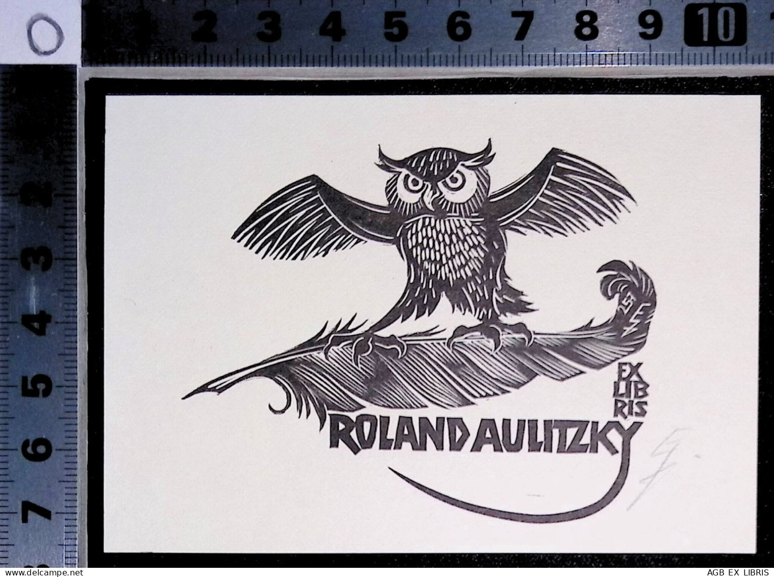 EX LIBRIS  ERHARD ZIEROLD Per  ROLAND AULITZKY L27b-F01 - Exlibris