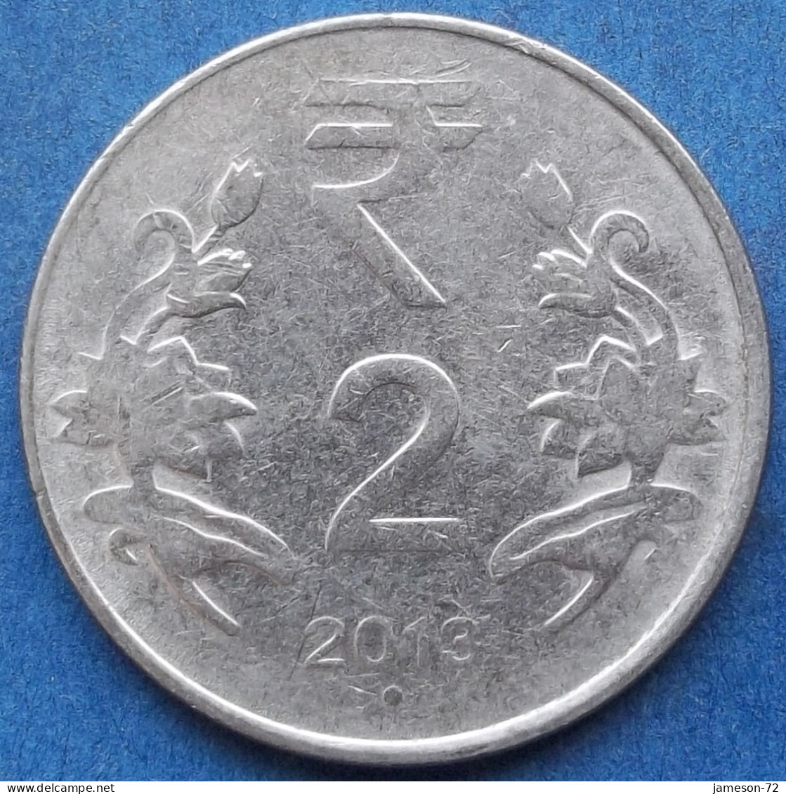 INDIA - 2 Rupees 2013 "Lotus Flowers" KM# 395 Republic Decimal Coinage (1957) - Edelweiss Coins - Georgien