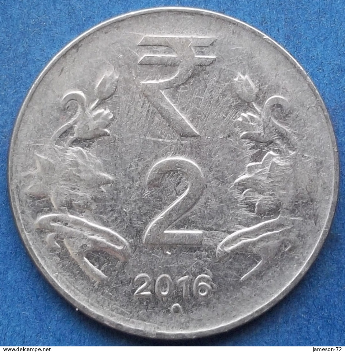 INDIA - 2 Rupees 2016 "Lotus Flowers" KM# 395 Republic Decimal Coinage (1957) - Edelweiss Coins - Géorgie