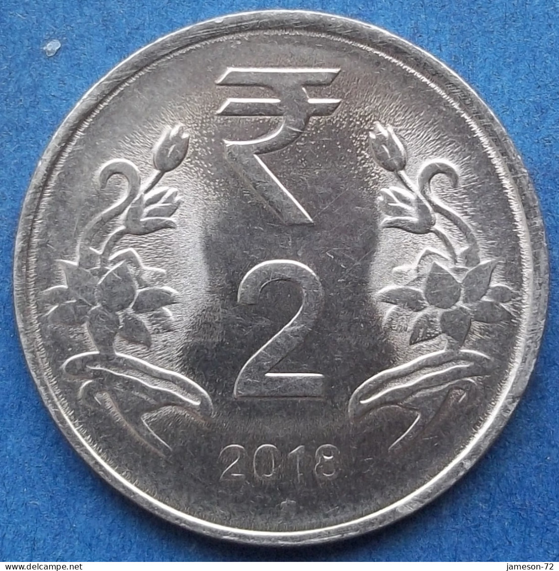 INDIA - 2 Rupees 2018 "Lotus Flowers" KM# 395 Republic Decimal Coinage (1957) - Edelweiss Coins - Géorgie