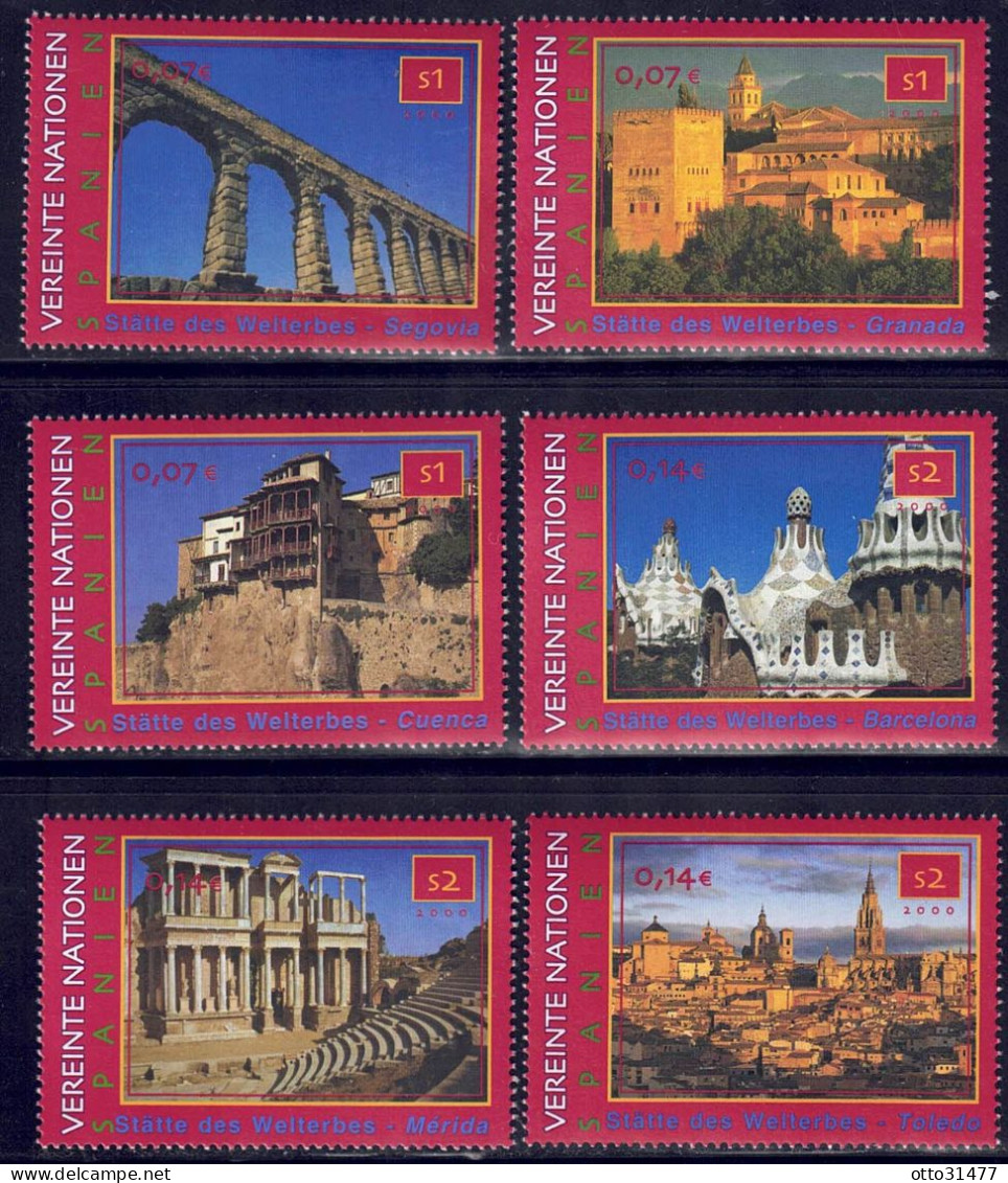 UNO Wien 2000 - UNESCO-Welterbe, Nr. 319 - 324, Postfrisch ** / MNH - Ungebraucht