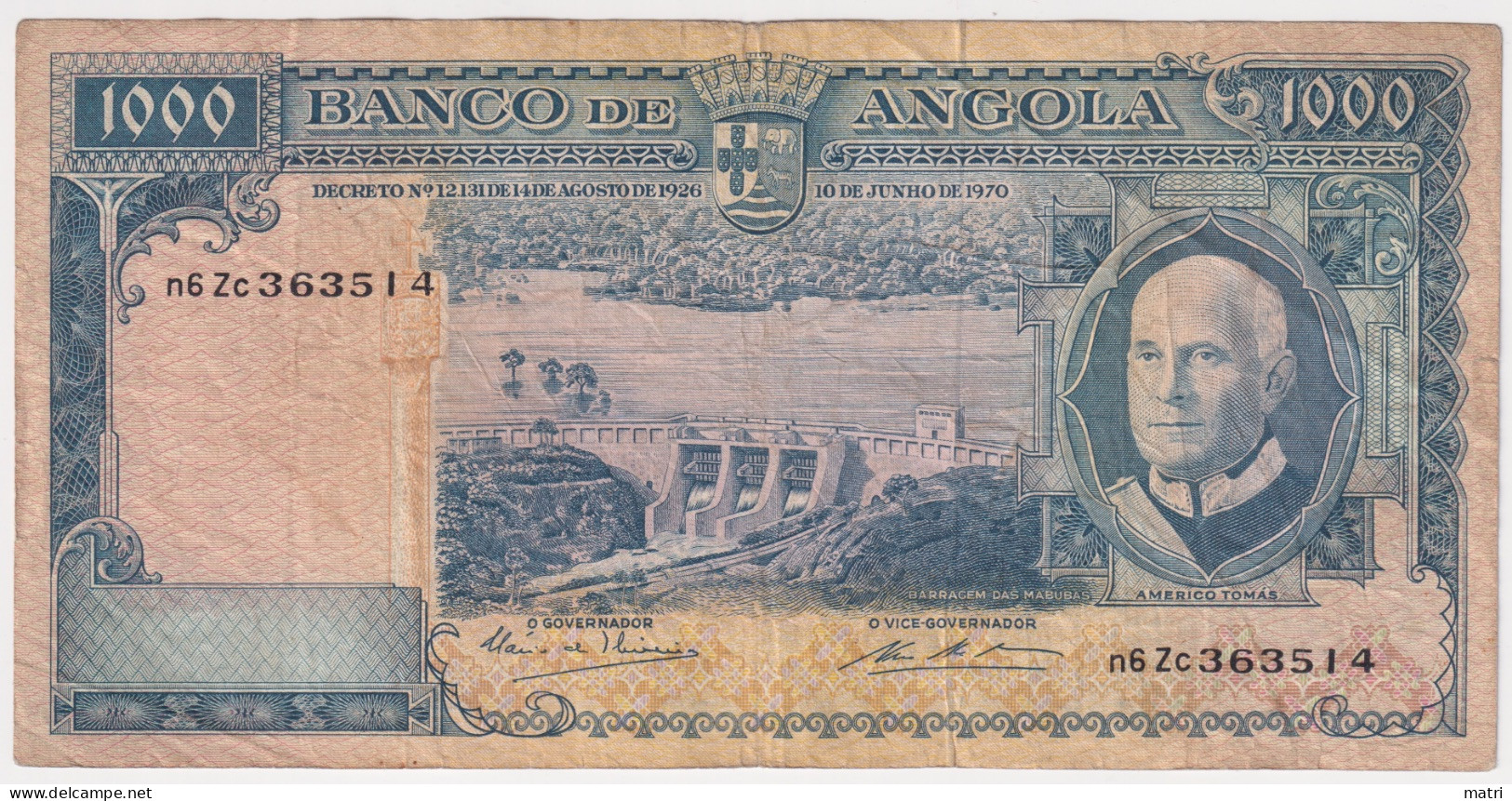 Angola 1000 Escudos 1970 P-98 - Angola