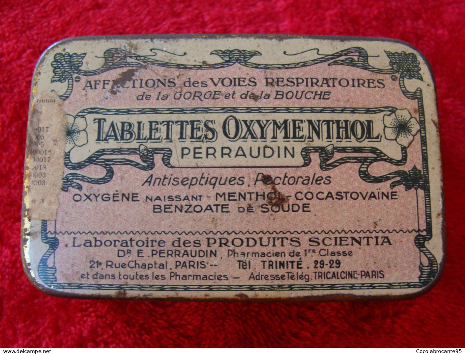 Boite Ancienne Oxymenthol - Boxes