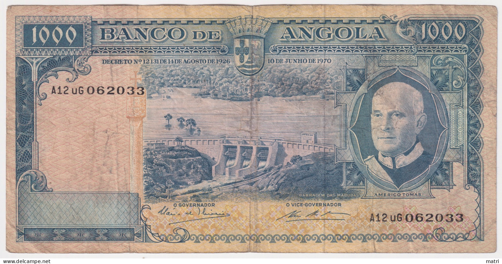 Angola 1000 Escudos 1970 P-98 - Angola