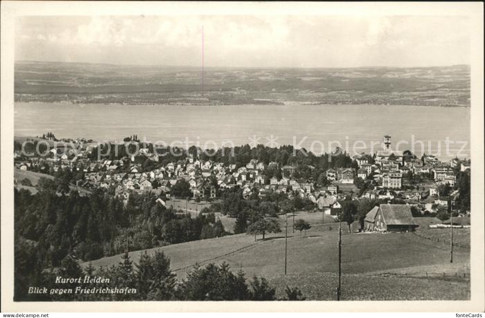 11742309 Heiden AR Bodenseepanorama Mit Friedrichshafen Heiden - Autres & Non Classés