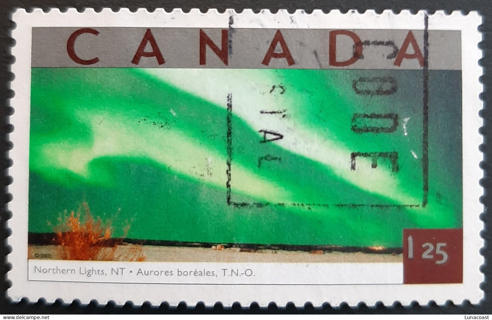 Canada 2002 USED  Sc 1953a    1.25$ Tourist Attractions, NorthernLights - Oblitérés