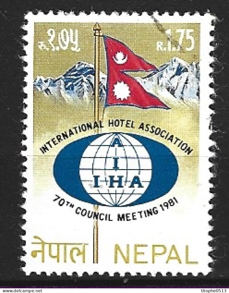 NEPAL. N°381 Oblitéré De 1981. Association Hôtelière. - Hotels- Horeca