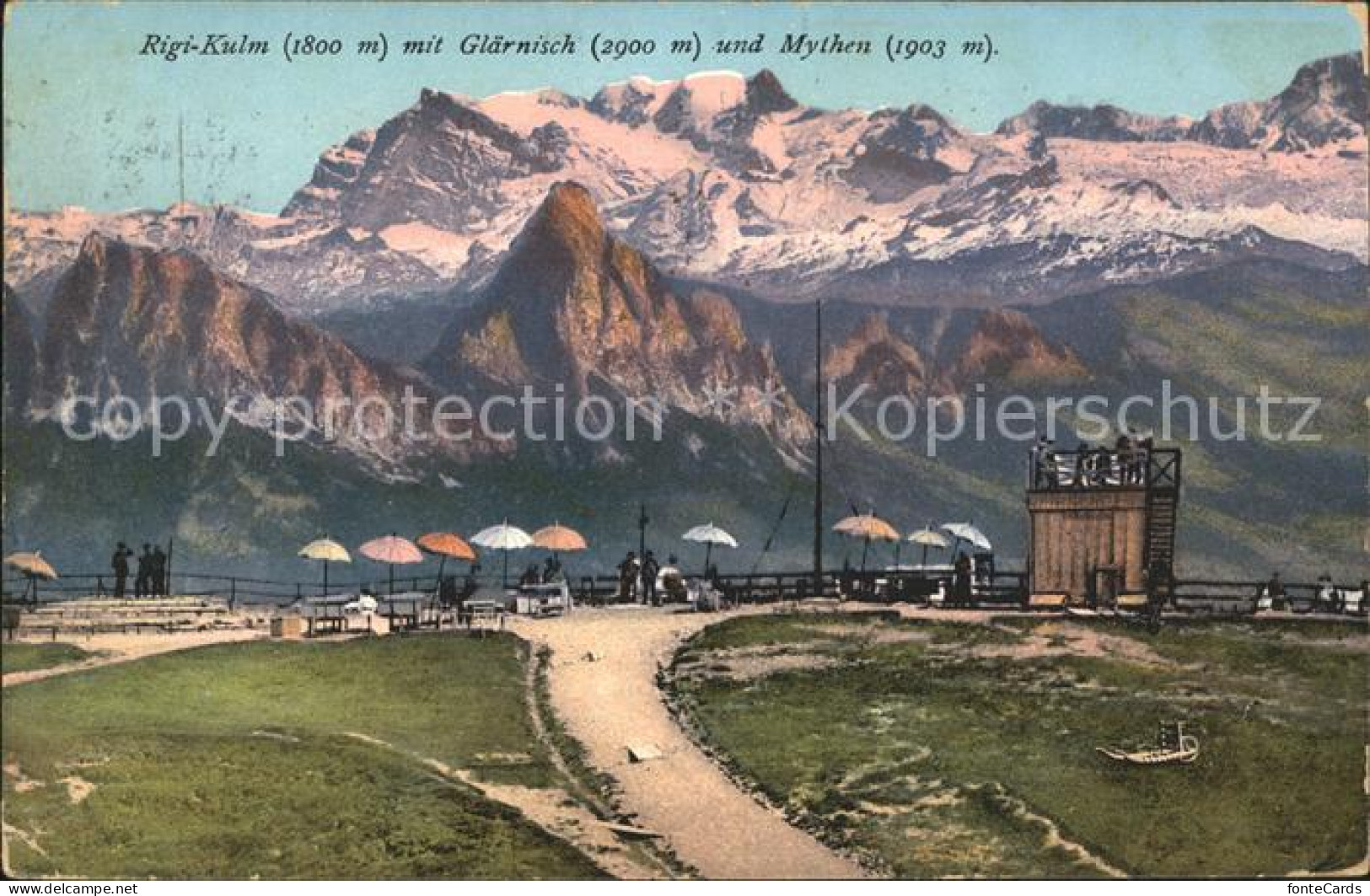 11741729 Rigi Kulm Kaenzeli Mit Glaernisch Und Den Mythen Rigi Kulm - Sonstige & Ohne Zuordnung