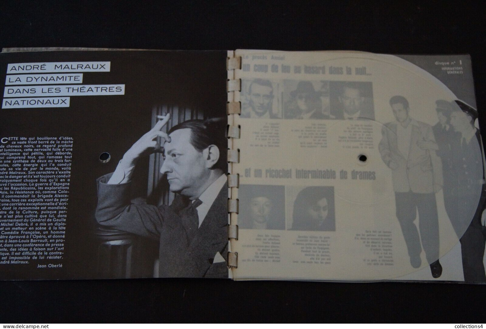 SONORAMA N°8 MAI 1959 JEAN GABIN.JEAN ROSTAND.JULIETTE GRECO.SACHA DISTEL.BECAUD ET + - Formats Spéciaux