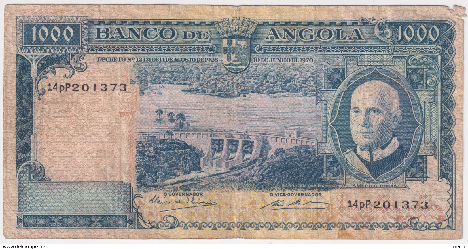 Angola 1000 Escudos 1970 P-98 - Angola