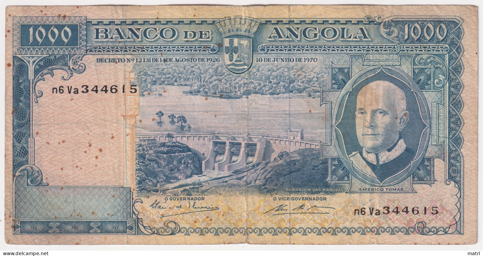 Angola 1000 Escudos 1970 P-98 - Angola