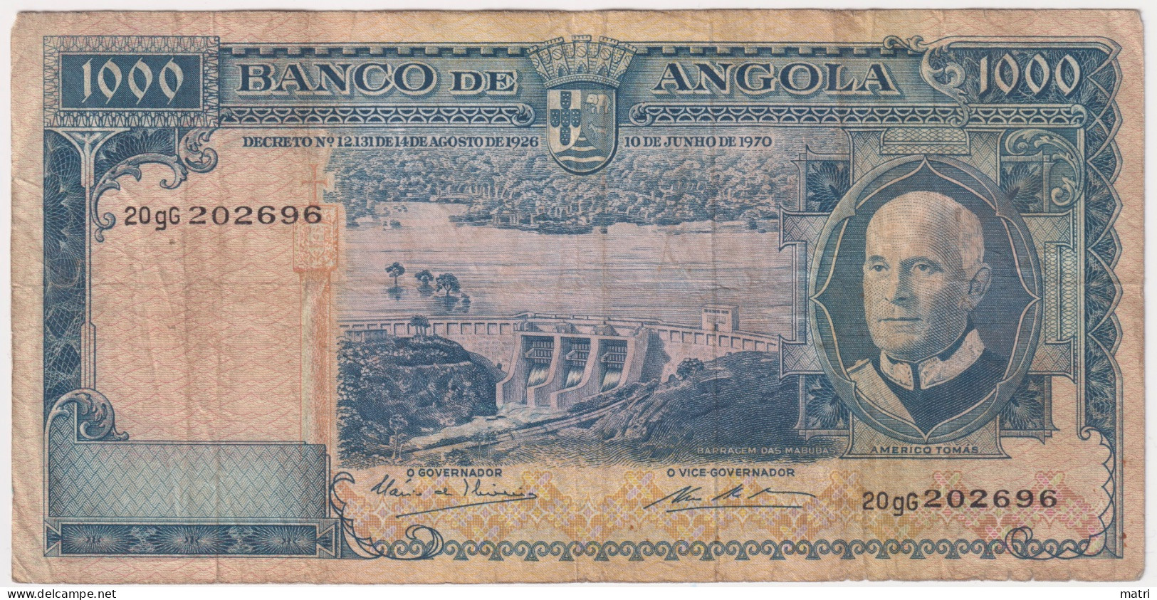 Angola 1000 Escudos 1970 P-98 - Angola