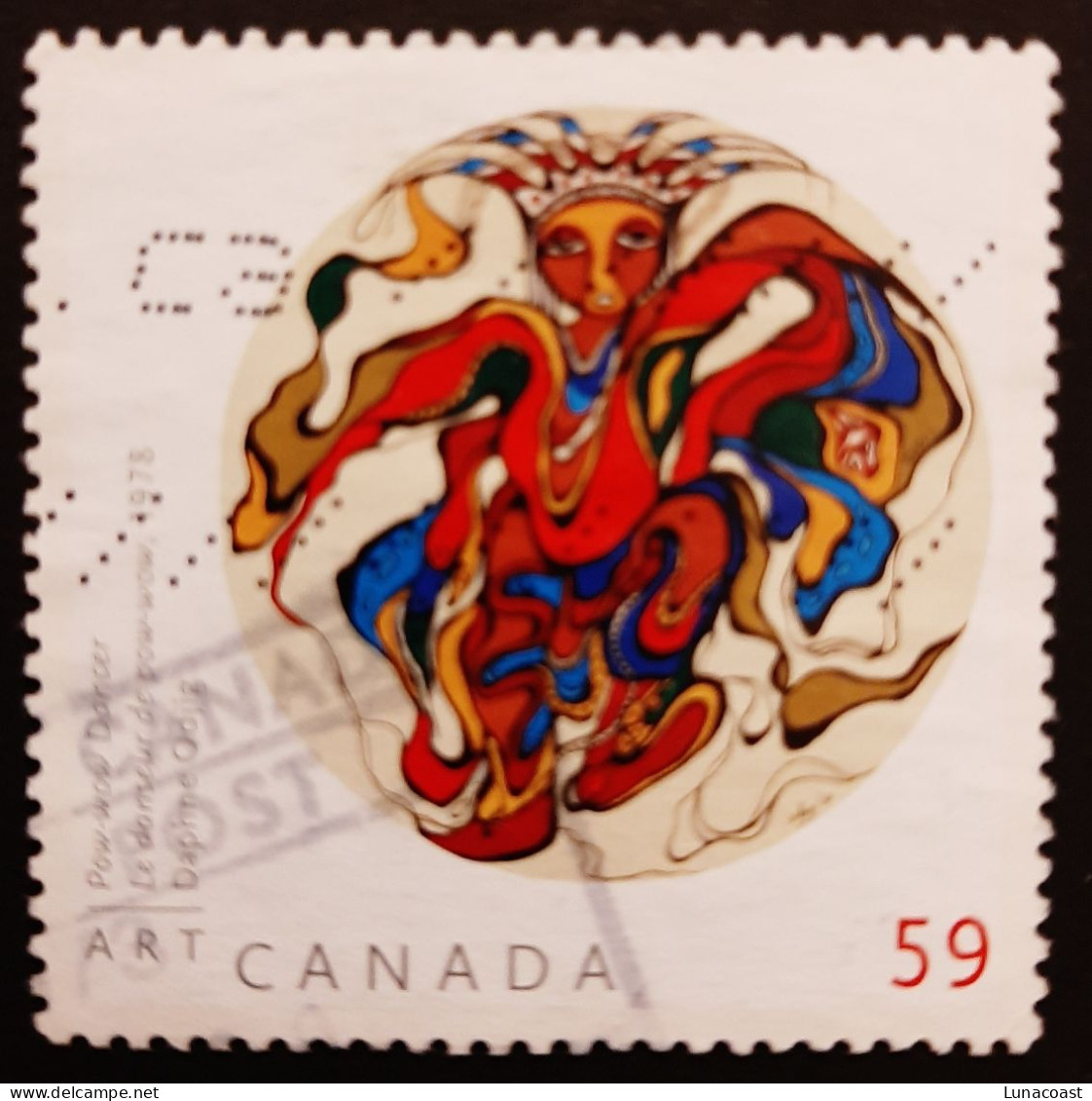 Canada 2011 USED  Sc 2436,   59c  Pow-wow Dancer - Used Stamps