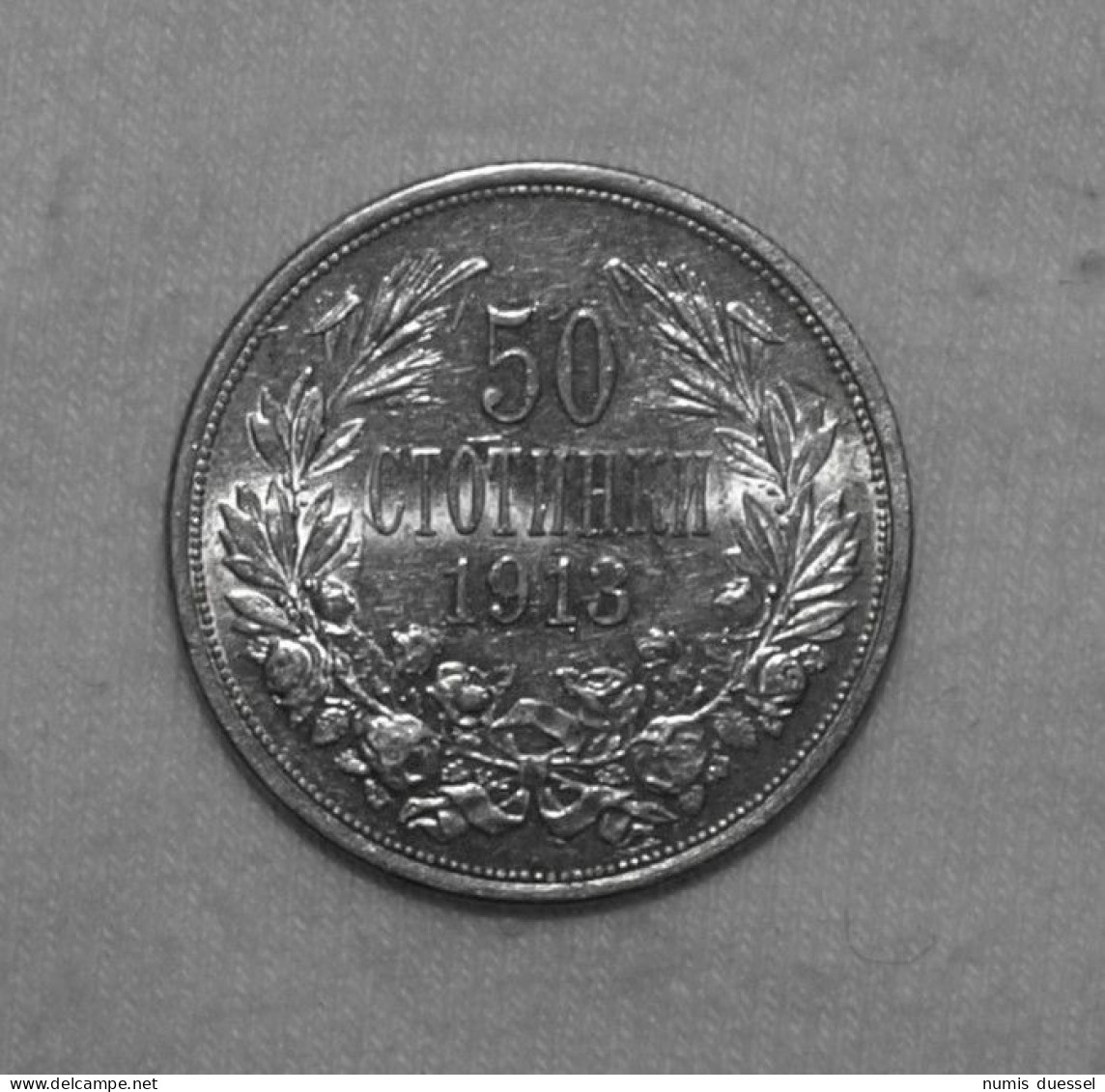 Silber/Silver Bulgarien/Bulgaria Ferdinand I, 1913, 50 Stotinki UNC - Bulgaria