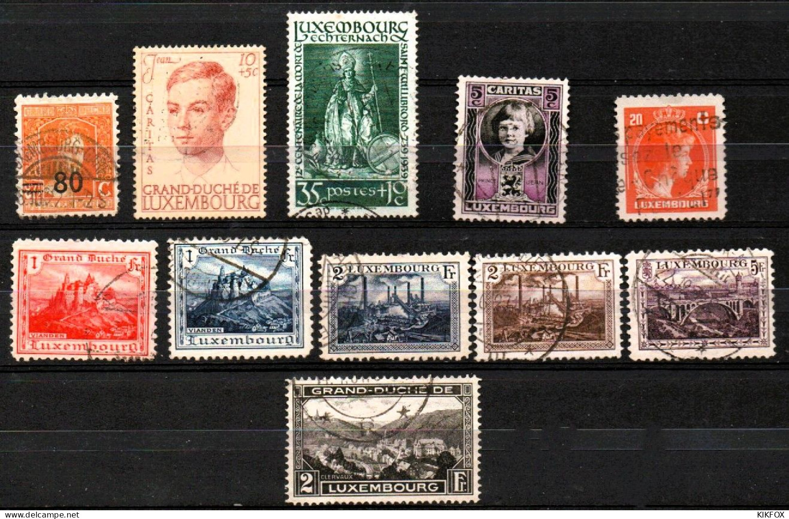 Luxembourg , Luxemburg , RESTLOT Mit LANDSCHAFTEN, GESTEMPELT; OBLITERE - Used Stamps