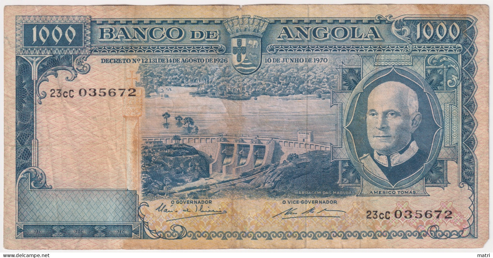 Angola 1000 Escudos 1970 P-98 - Angola