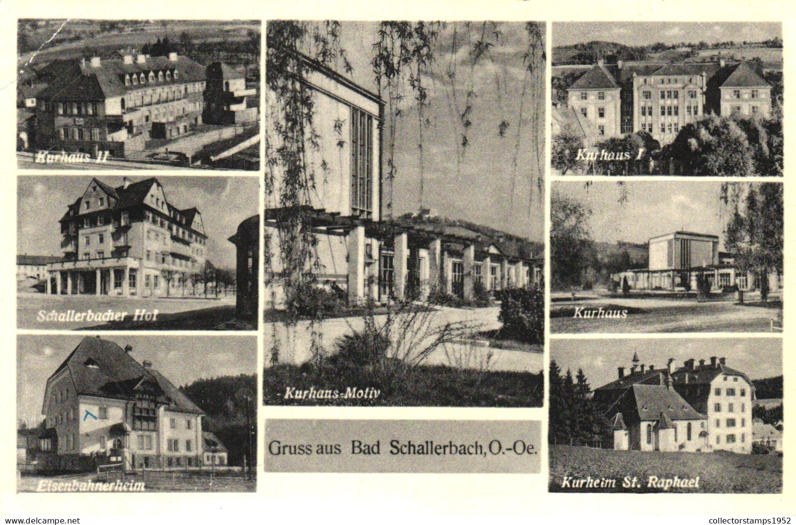 BAD SCHALLERBACH, MULTIPLE VIEWS, ARCHITECTURE, SPA, AUSTRIA, POSTCARD - Bad Schallerbach