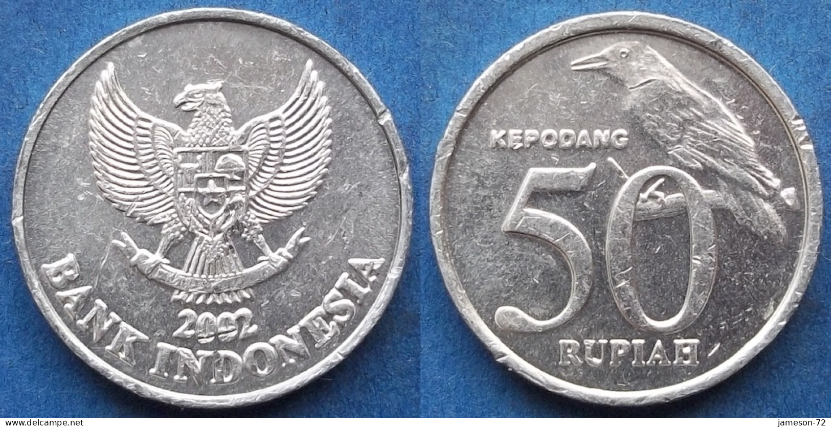 INDONESIA - 50 Rupiah 2002 "Black-naped Oriole" KM# 60 Republic (1949) - Edelweiss Coins - Indonesien