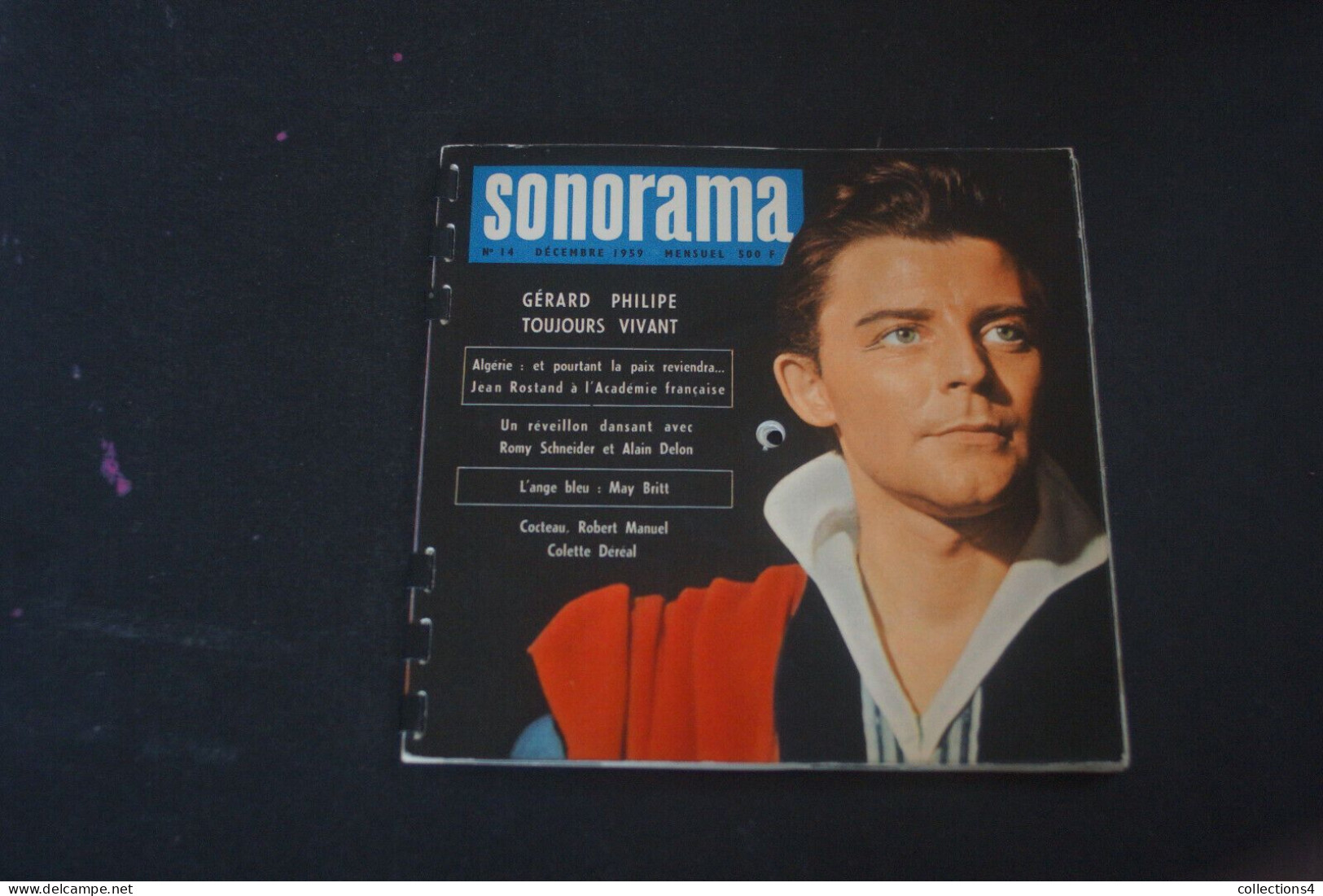 SONORAMA N°14 DEC 1959 GERARD PHILIPE.ROMY SCHNEIDER.ALAIN DELON.COLETTE DEREAL ET + - Formatos Especiales