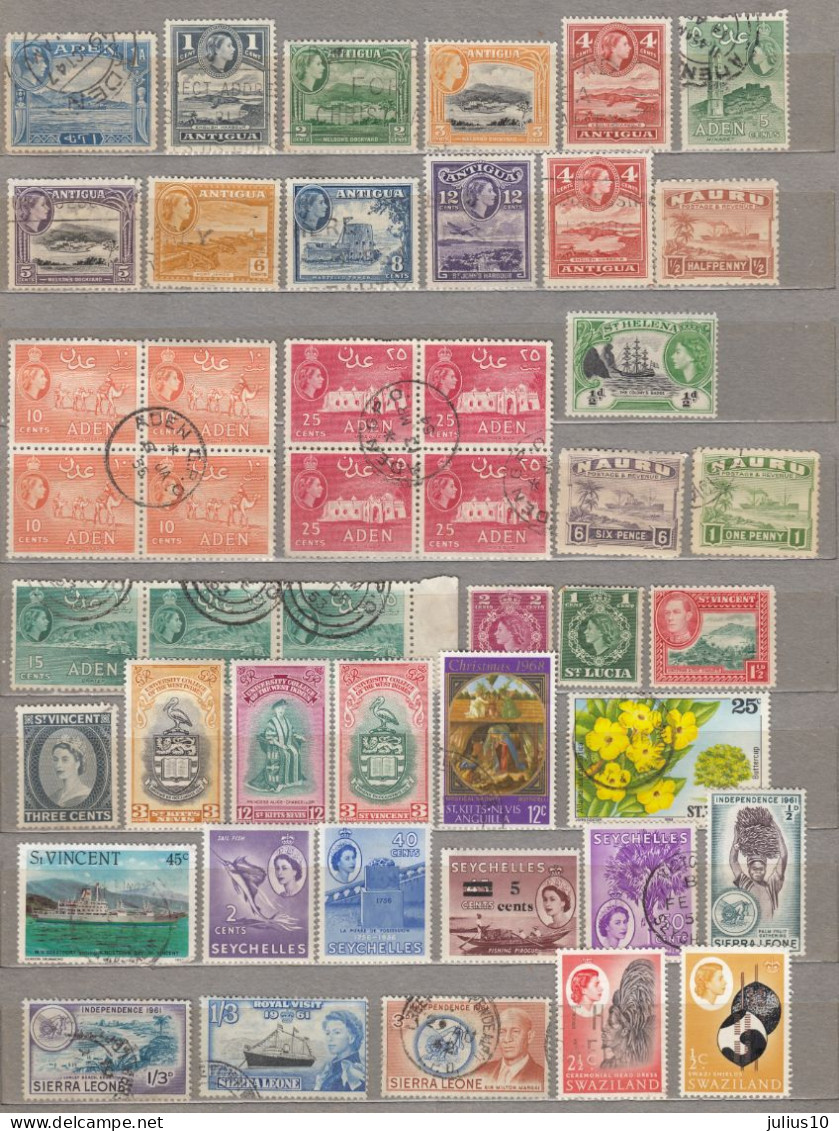 BRITISH COLONIES Different Used / MINT Stamps #v329 - Lots & Kiloware (mixtures) - Max. 999 Stamps