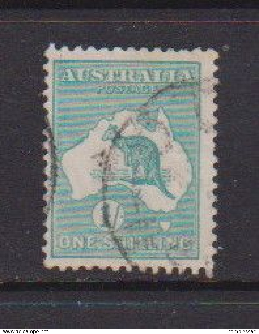 AUSTRALIA    1920   1/-  Blue  Green   Die II B    USED - Gebraucht