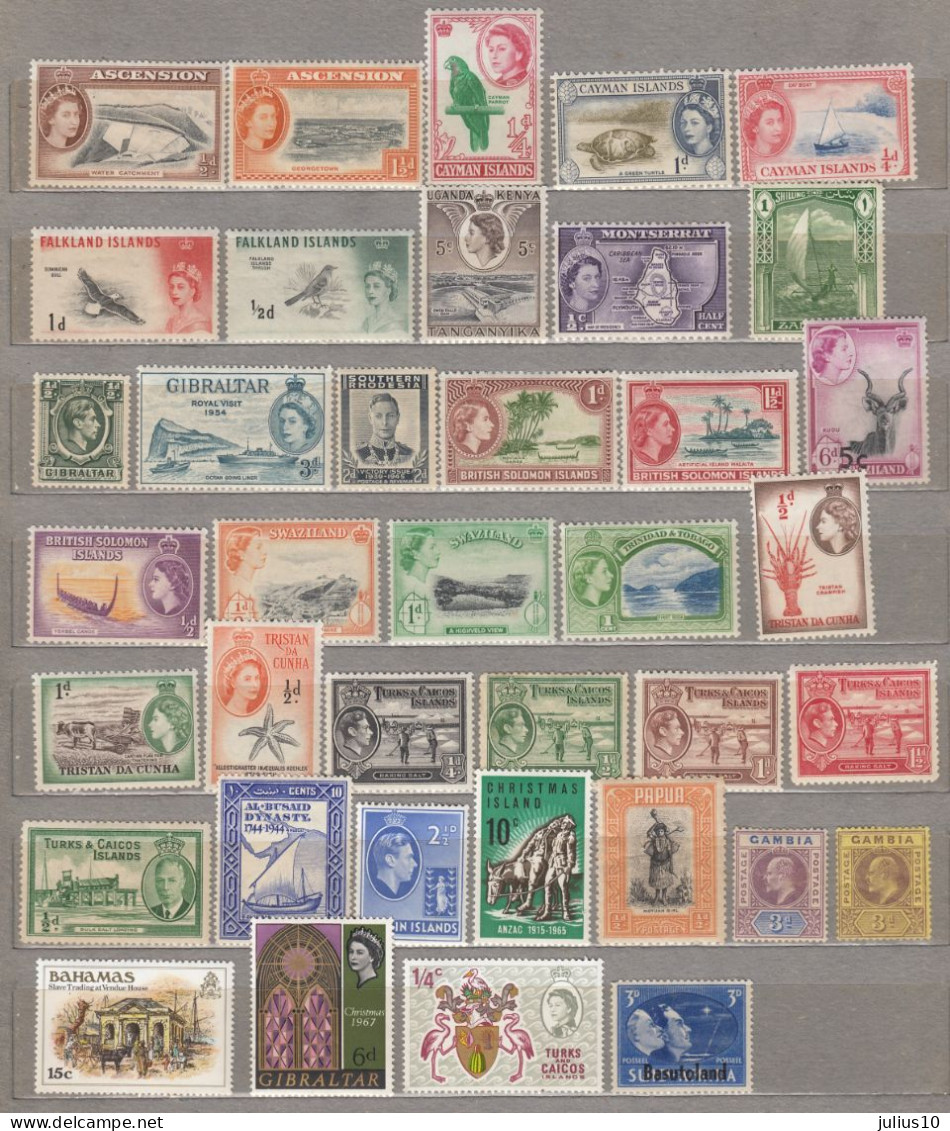 BRITISH COLONIES Different MNH/MH Stamps #v330 - Lots & Kiloware (mixtures) - Max. 999 Stamps