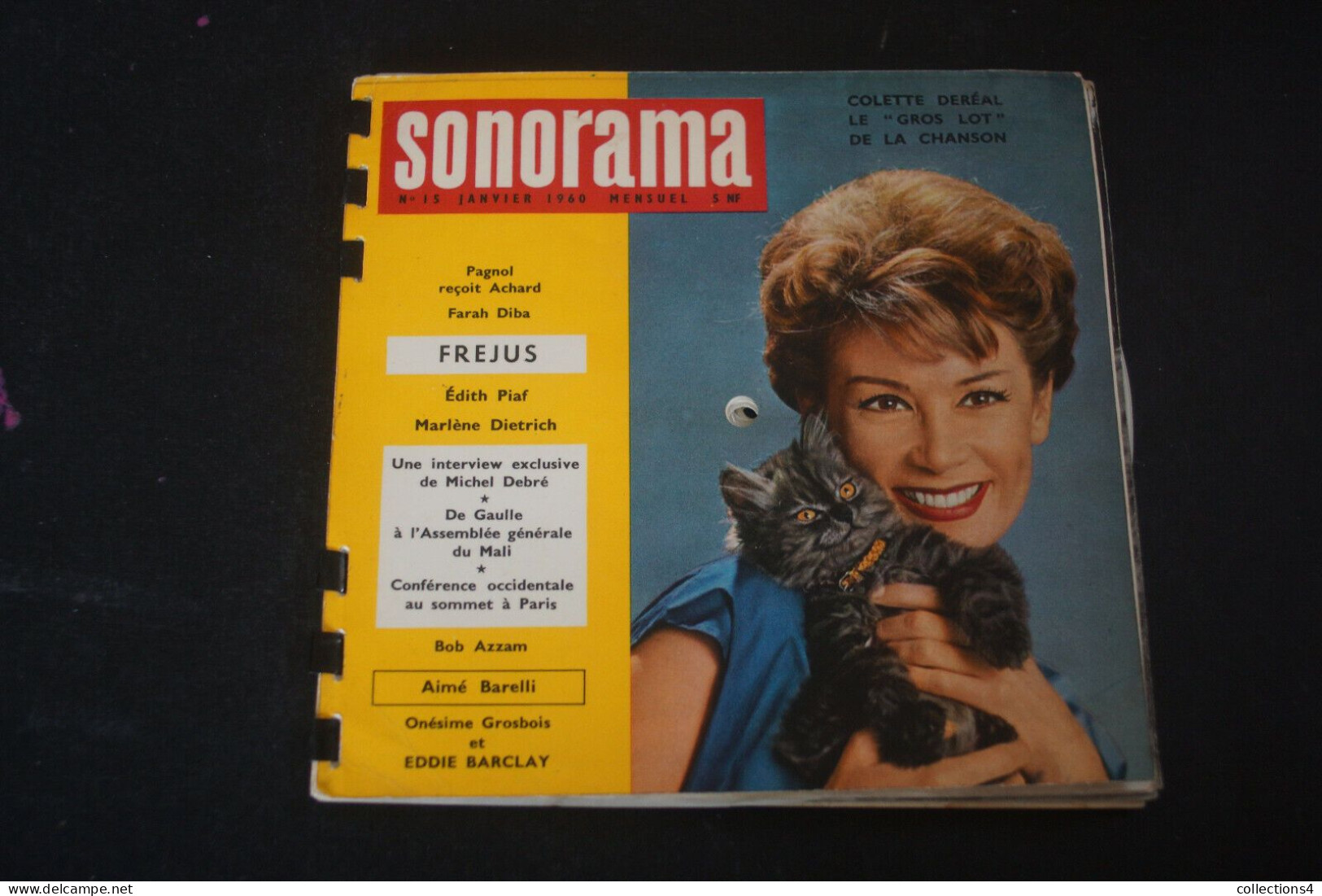 SONORAMA N°15 JANVIER 1960 PAGNOL.COLETTE DEREAL.E PIAF.DIETRICH.RITCHIE VALENS ET + - Speciale Formaten