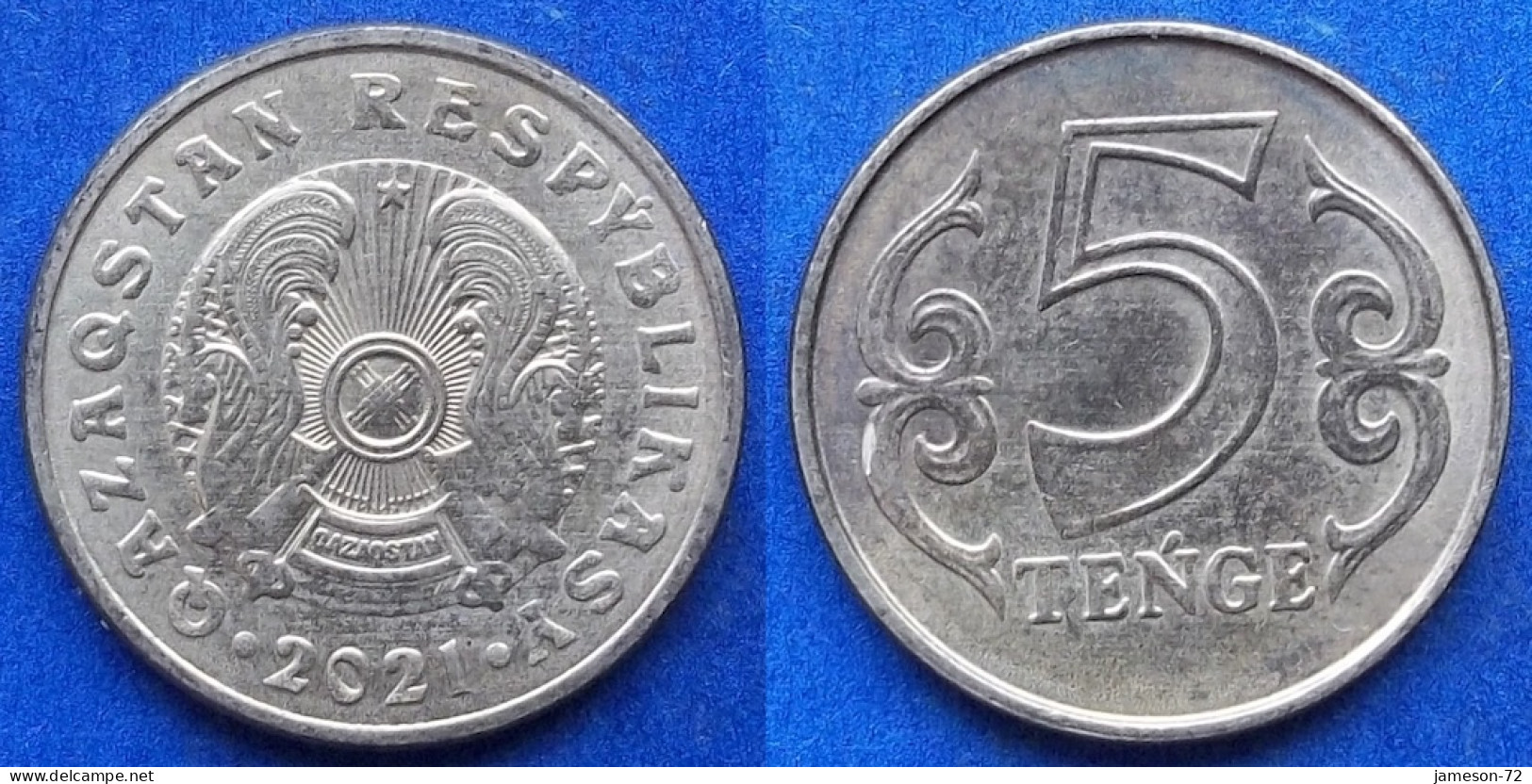 KAZAKHSTAN - 5 Tenge 2021 Independent Republic (1991) - Edelweiss Coins - Kazakhstan