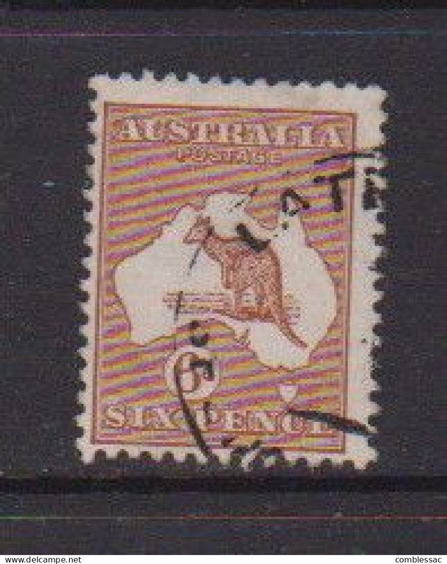 AUSTRALIA    1923   6d-  Chestnut   Wmk  W6    USED - Gebruikt