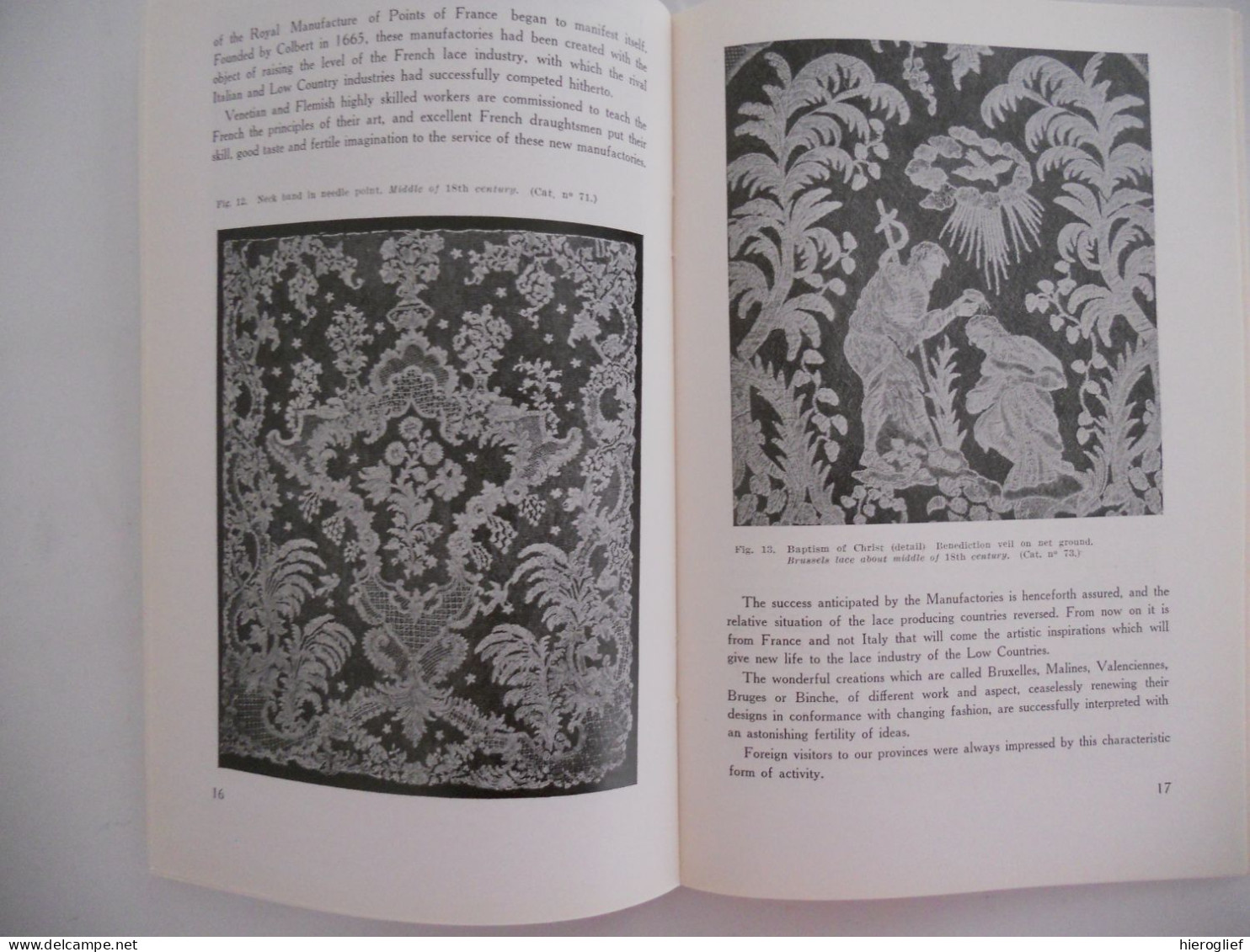 EXHIBITION Of BELGIAN LACE From The 16 Century Still To-day - London Wildenstein Galleru 1947 / Belgische Kant - Ontwikkeling