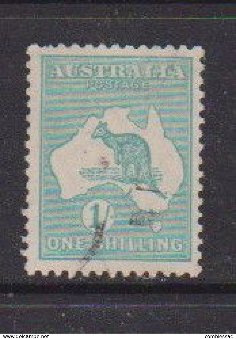 AUSTRALIA    1929   1/--  Blue  Green   Wmk  W7    USED - Gebraucht