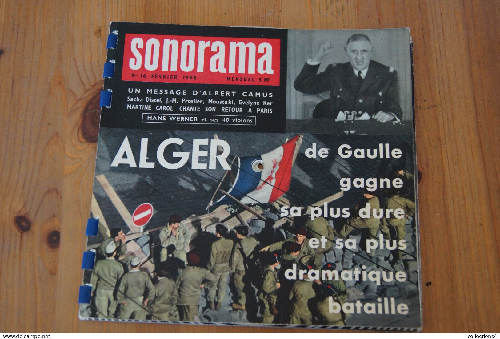 SONORAMA N° 16 FEV 1960 DE GAULLE ALGER ALBERT CAMUS BARDOT MARTINE CAROL BRIALY ET + - Spezialformate