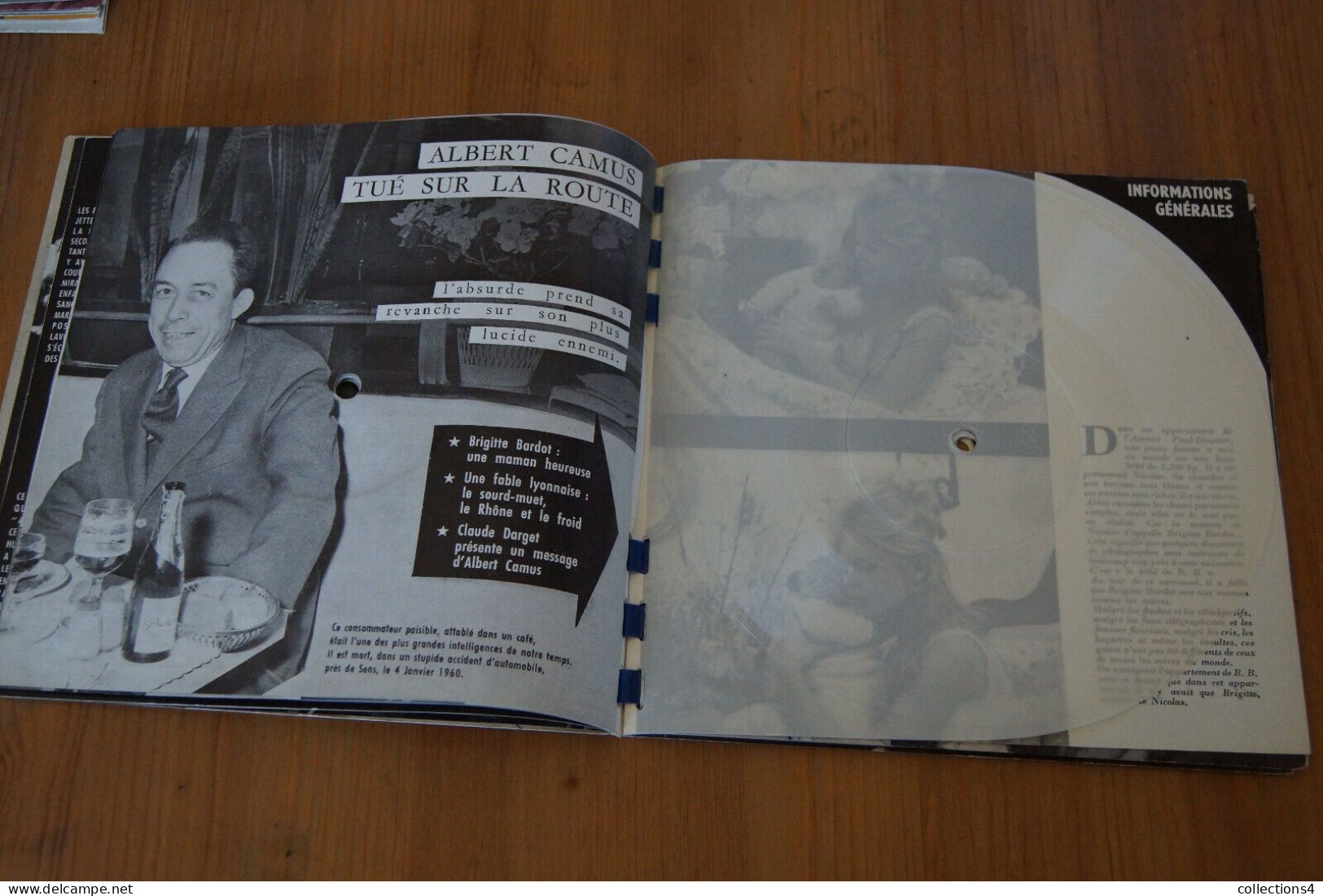 SONORAMA N° 16 FEV 1960 DE GAULLE ALGER ALBERT CAMUS BARDOT MARTINE CAROL BRIALY ET + - Formati Speciali