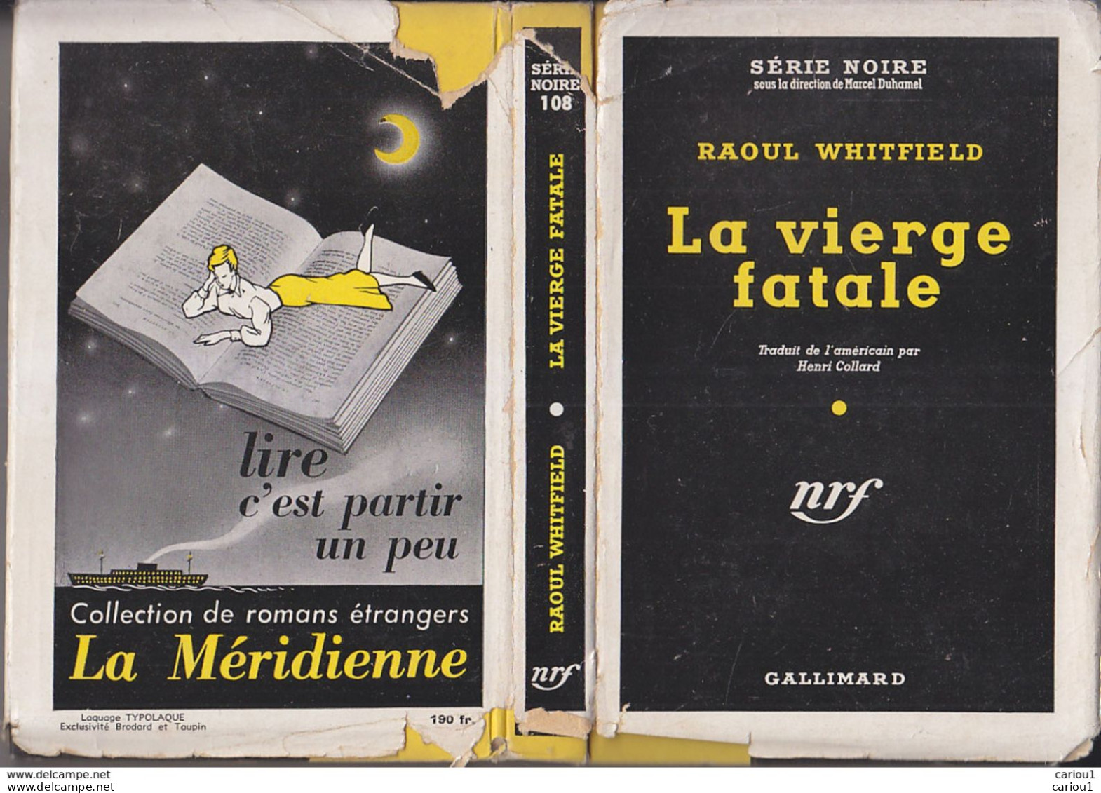 C1  Raoul WHITFIELD La VIERGE FATALE The Virgin Kills SERIE NOIRE JAQUETTE 1951 Port Inclus France - Série Noire