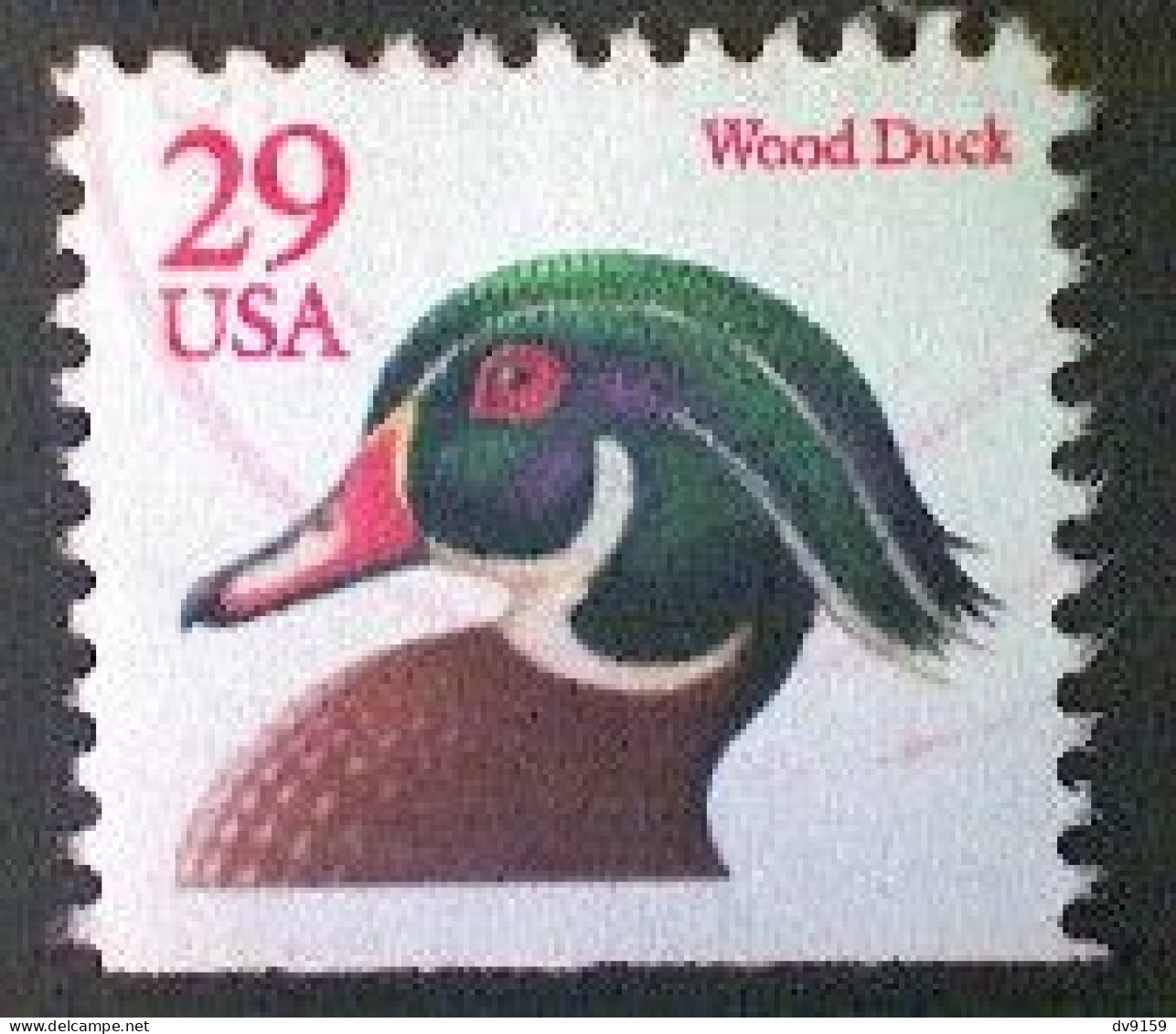 Stamps, United States, Scott #2485, Used(o), 1991,  Wood Duck Definitive, 29¢, Multicolored - Usados