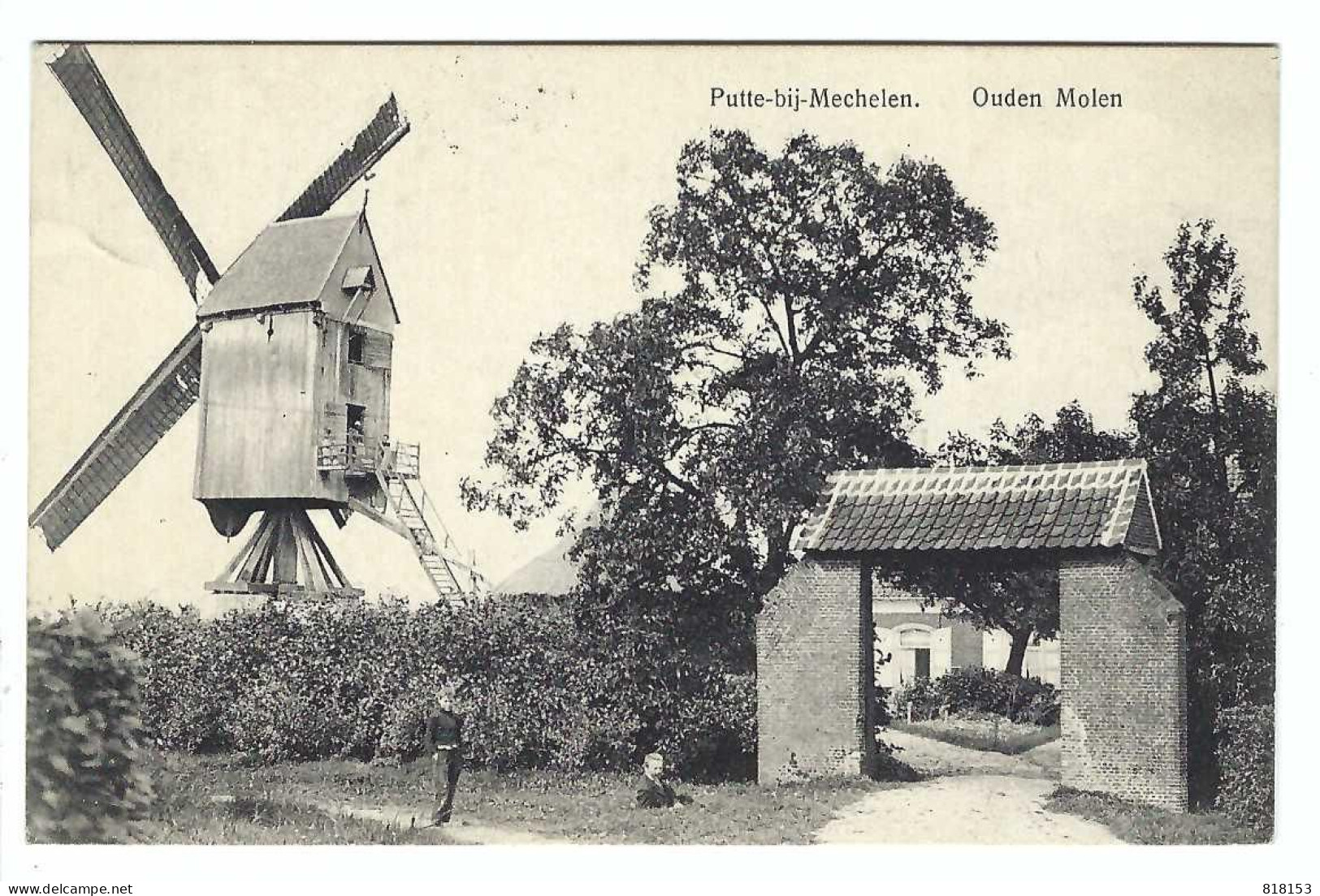 Putte-bij-Mechelen  Ouden Molen 1914 - Putte
