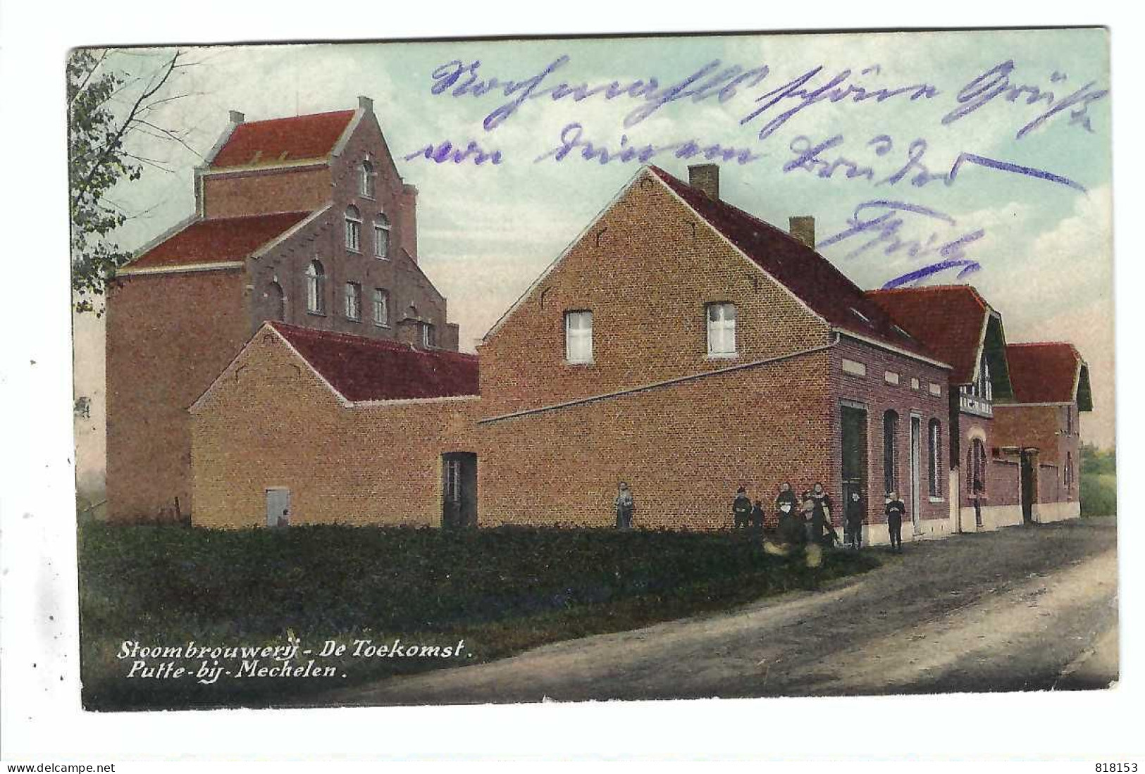 Putte-bij-Mechelen  Stoombrouwerij - De Toekomst 1914  FELDPOST - Putte