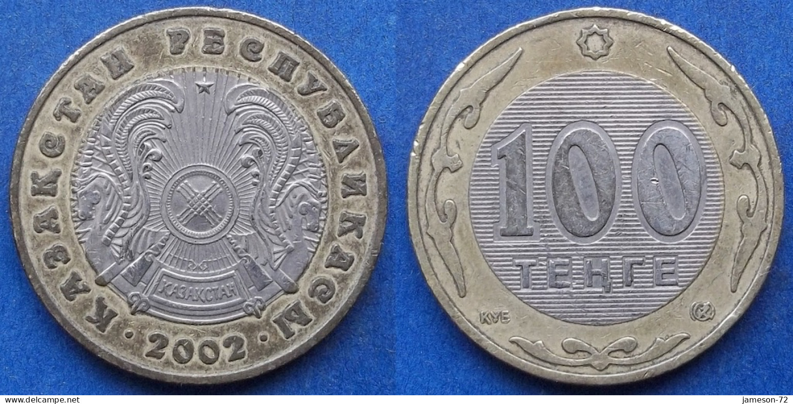 KAZAKHSTAN - 100 Tenge 2002 KM# 39 Independent Republic (1991) - Edelweiss Coins - Kazachstan