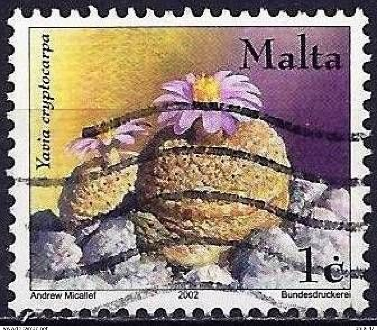 Malta 2002 - Mi 1238 - YT 1212 ( Cactus ) - Sukkulenten