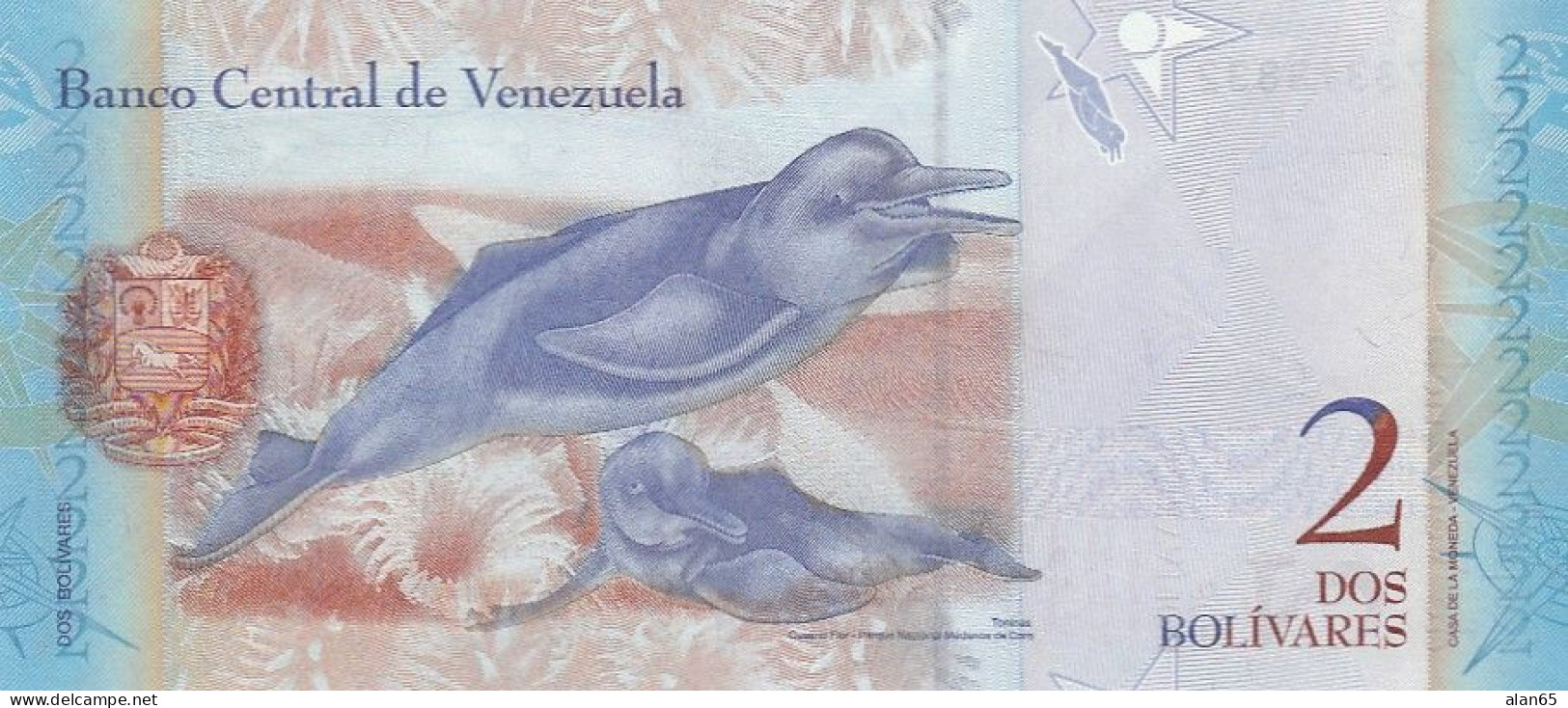 Venezuela #88a, 2 Bolivares, 2007 Banknote - Venezuela