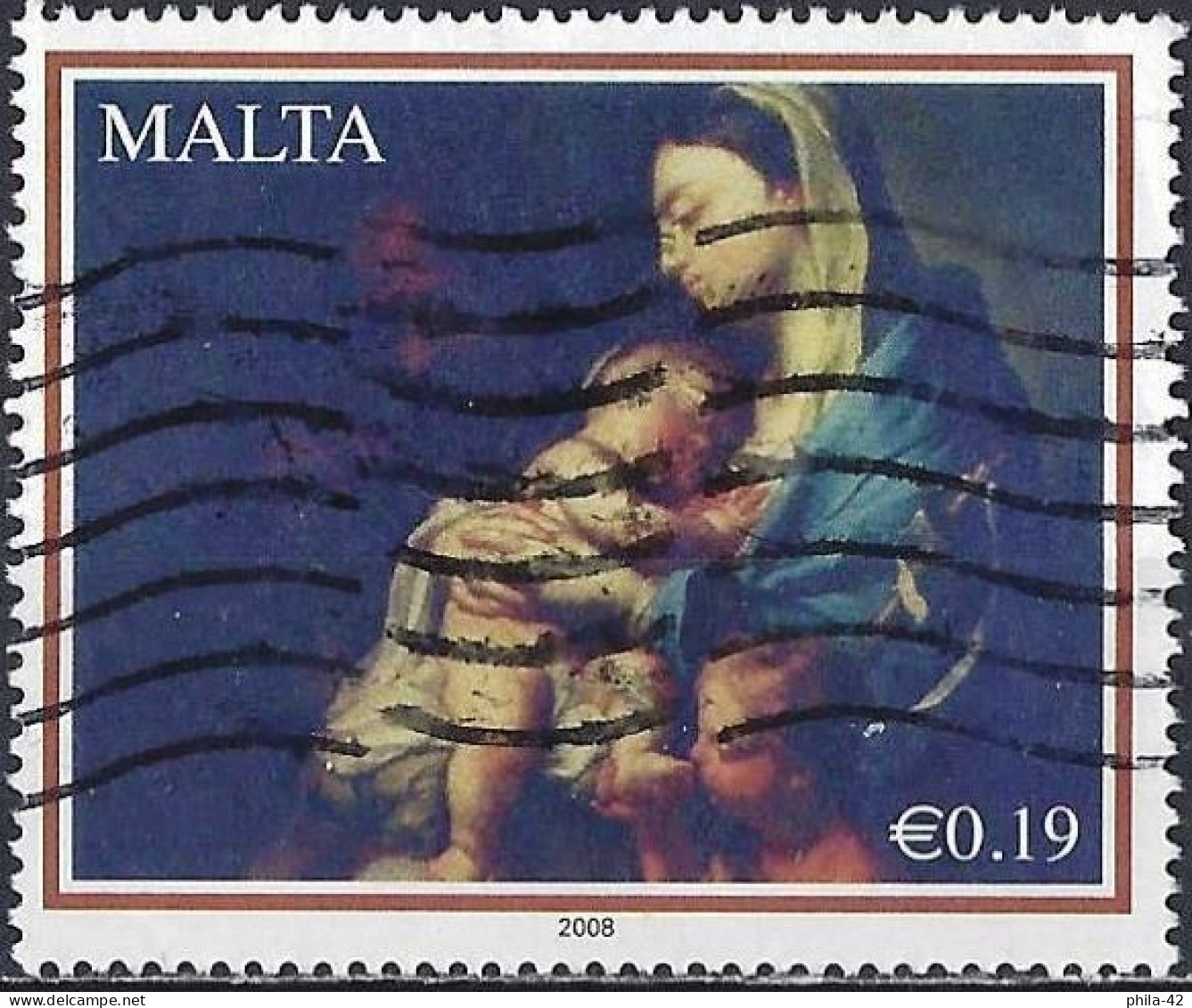 Malta 2008 - Mi 1581 - YT 1528 ( Christmas : Madonna And Child" By Francesco Trevisani ) - Malte