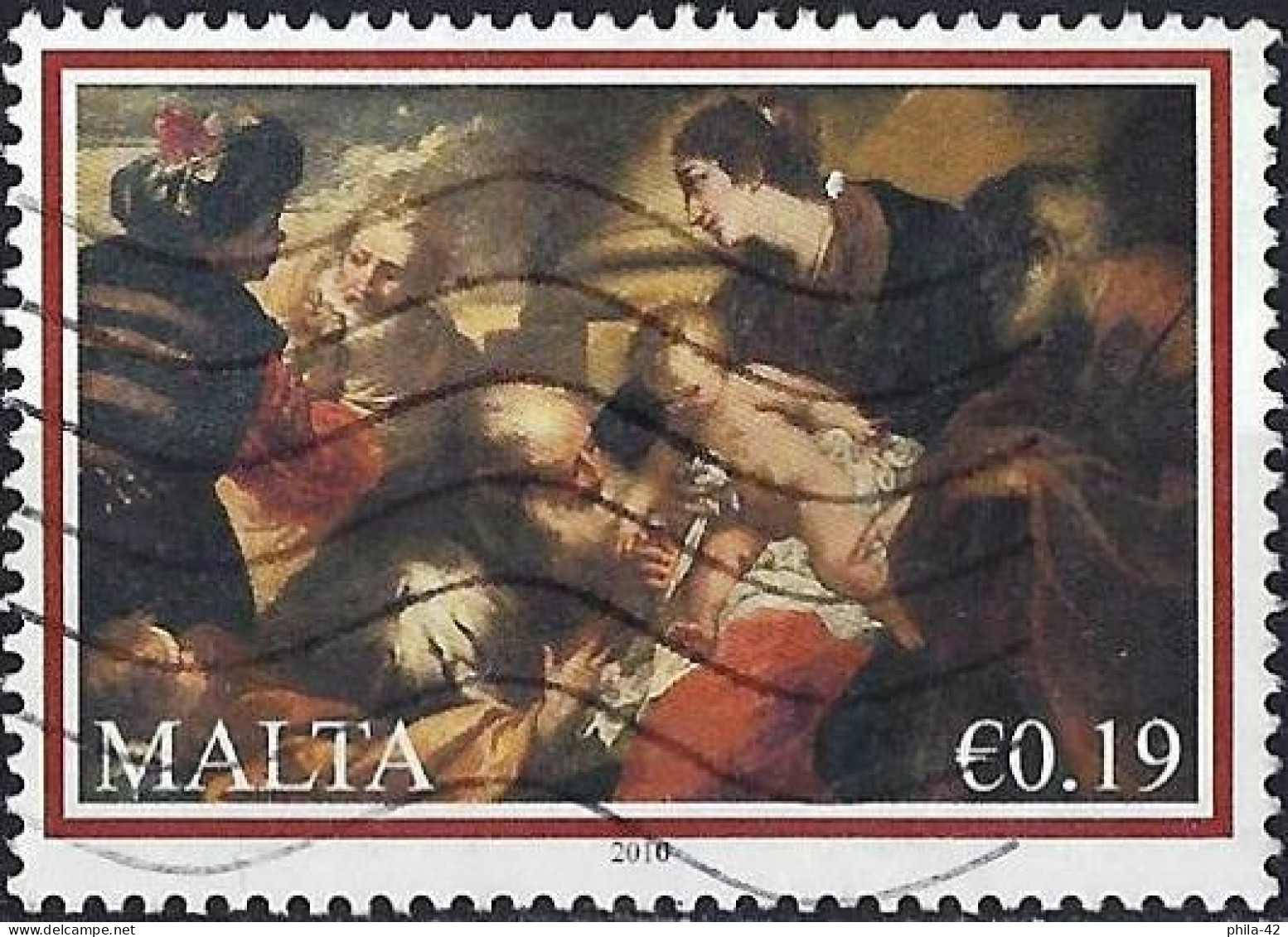 Malta 2010 - Mi 1654 - YT 1600 ( Christmas : Adoration Of The Magi By Valerio Castello ) - Malte