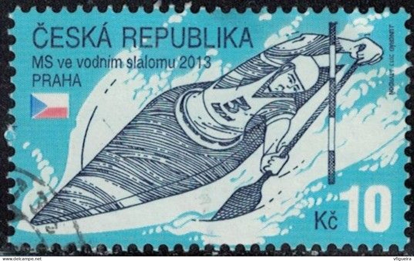 République Tchèque 2013 Oblitéré Used Championnats Du Monde De Slalom De Kayak Y&T CZ 686 SU - Used Stamps