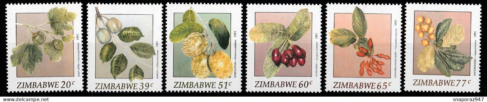 1991 Zimbabwe Fruit Set MNH** B566 - Autres & Non Classés