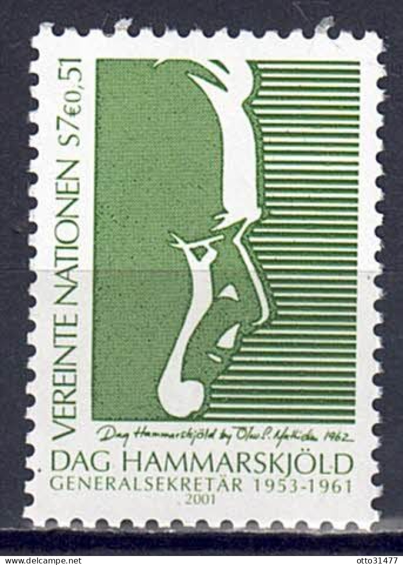 UNO Wien 2001 - Dag Hammarskjöld, Nr. 341, Postfrisch ** / MNH - Nuovi