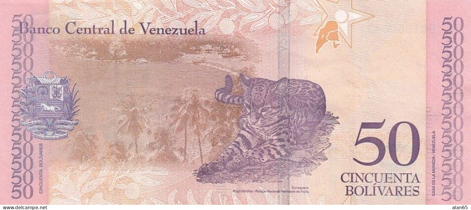 Venezuela #105a, 50 Bolivares, 2018 Banknote - Venezuela