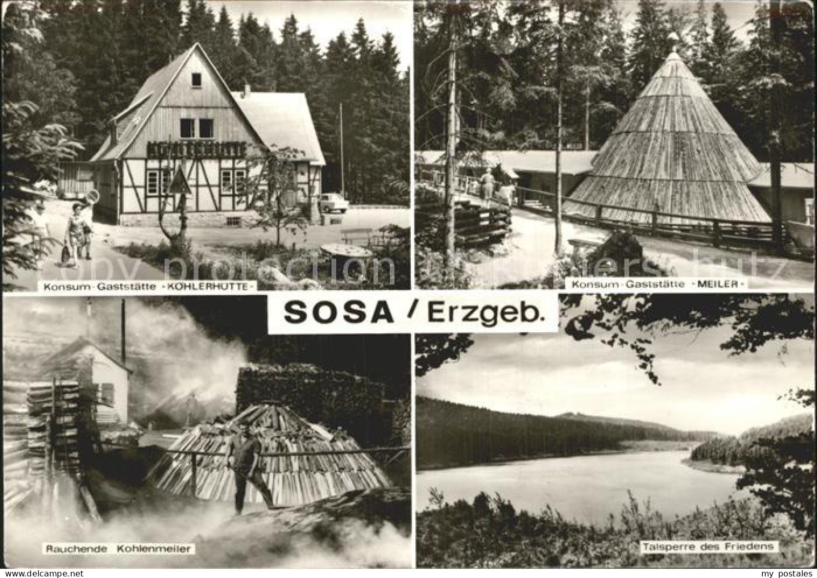 72344315 Sosa Erzgebirge Konsum Gaststaette Koehlerhuette Meiler Kohlenmeiler Ta - Sosa