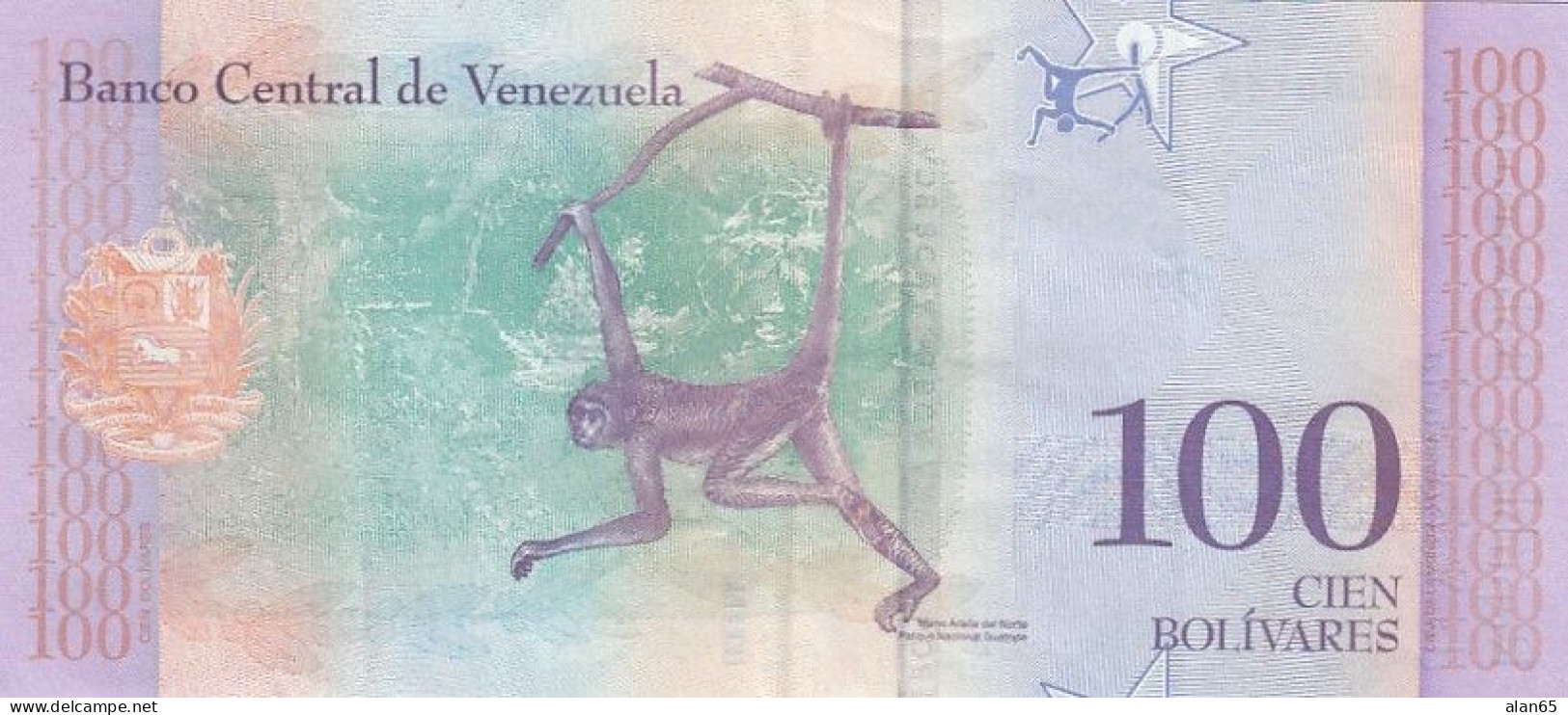 Venezuela #106b, 100 Bolivares, 2018 Banknote - Venezuela